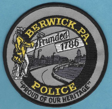 Berwick Pennsylvania Police Patch