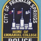 Franklin Springs Georgia Police Patch