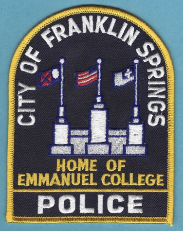 Franklin Springs Georgia Police Patch