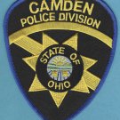 Camden Ohio Police Patch