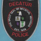 Decatur Michigan Police Patch