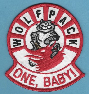 U.S. Navy VF-1 Wolfpack Fighter Squadron F-14 Aircraft Patch