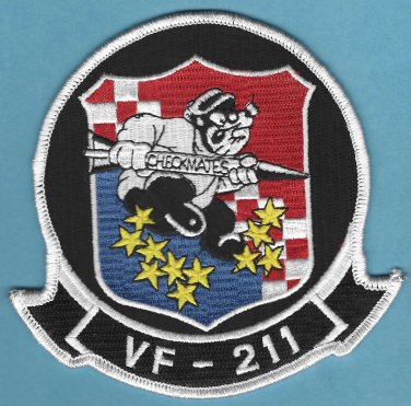 U.S. Navy VF-211 Fighting Checkmates Strike Fighter Squadron Patch
