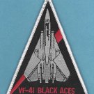 U.S. Navy VF-41 Black Aces Fighter Squadron F-14 Aircraft Patch U.S. Navy VF-41 Black Aces Fighter Squadron F-14 Aircraft Patch
