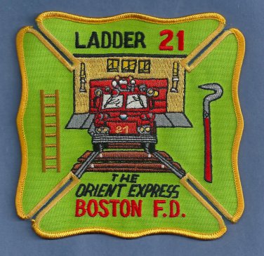 Boston Fire Department Ladder Company 21 Patch