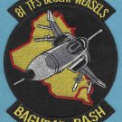 U.S. Air Force 81st Tactical Fighter Squadron Desert Weasels Patch U.S. Air Force 81st Tactical Fighter Squadron Desert Weasels Patch