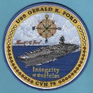 U.S. Navy CVN-78 USS Gerald R. Ford Aircraft Carrier Patch U.S. Navy CVN-78 USS Gerald R. Ford Aircraft Carrier Patch