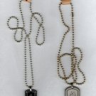 2 pieces islamic jewelry stainless Necklace pendant for muslims