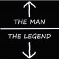 The Man The Legend t-shirt. Funny adult humor college party. Size L