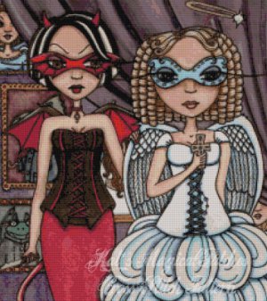 Saints & Sinners Ball Cross Stitch Pattern by Maigan Lynn