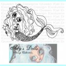 Mermaid Dollie Unmounted Rubber Stamp