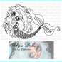 Mermaid Dollie Unmounted Rubber Stamp