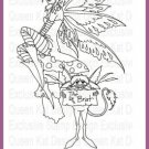 The Brat Unmounted Rubber Stamp by Amy Brown