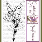Ballerina Unmounted Rubber Stamp by Amy Brown