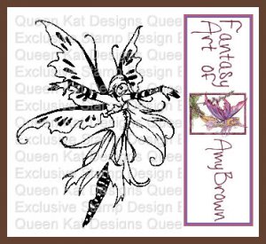 Jasmine Fairy Unmounted Rubber Stamp by Amy Brown