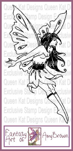 Amber Fairy Unmounted Rubber Stamp by Amy Brown
