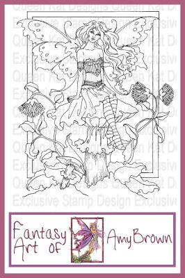 In Peace Fairy Unmounted Rubber Stamp by Amy Brown