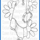 Harmony Unmounted Rubber Stamp by Myka Jelina