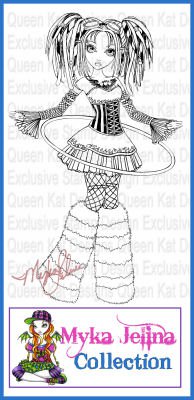 Luxie Unmounted Rubber Stamp by Myka Jelina