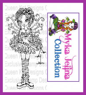 Piper Unmounted Rubber Stamp by Myka Jelina