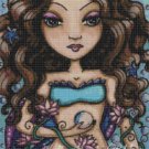 Lily Vine Mermaid Cross Stitch Pattern by Maigan Lynn