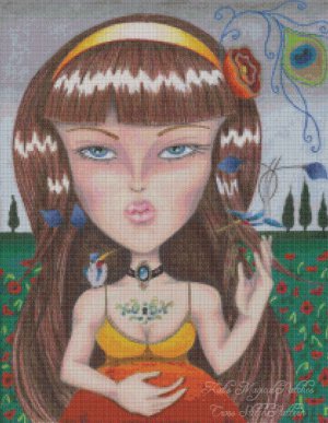 Mother Natures Keeper Cross Stitch Pattern by Lynsye Medalia