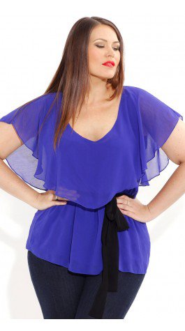 Chiffon  Overlay Top