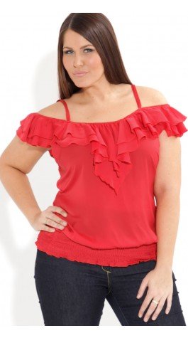 Ruffle Cherry Top