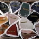 Polished One Face Mineral Collection Half Flat