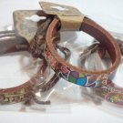 Biker Style Fashion Bracelet-Leather w/Design-#RJW-334