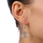 Charming Life Sterling Silver Blue Crystal Briolette Earrings