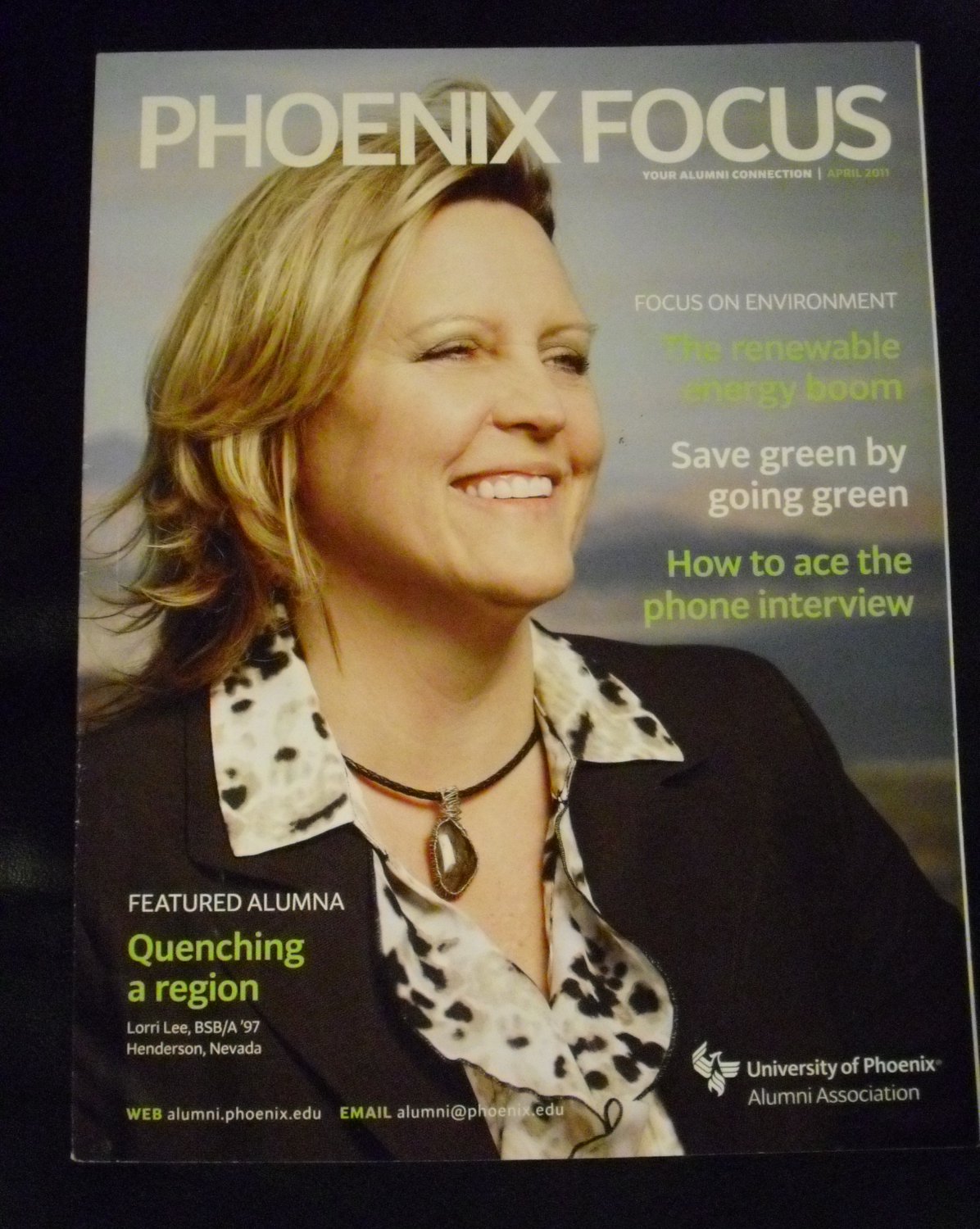 Phoenix Focus April 2011 Alumni connection