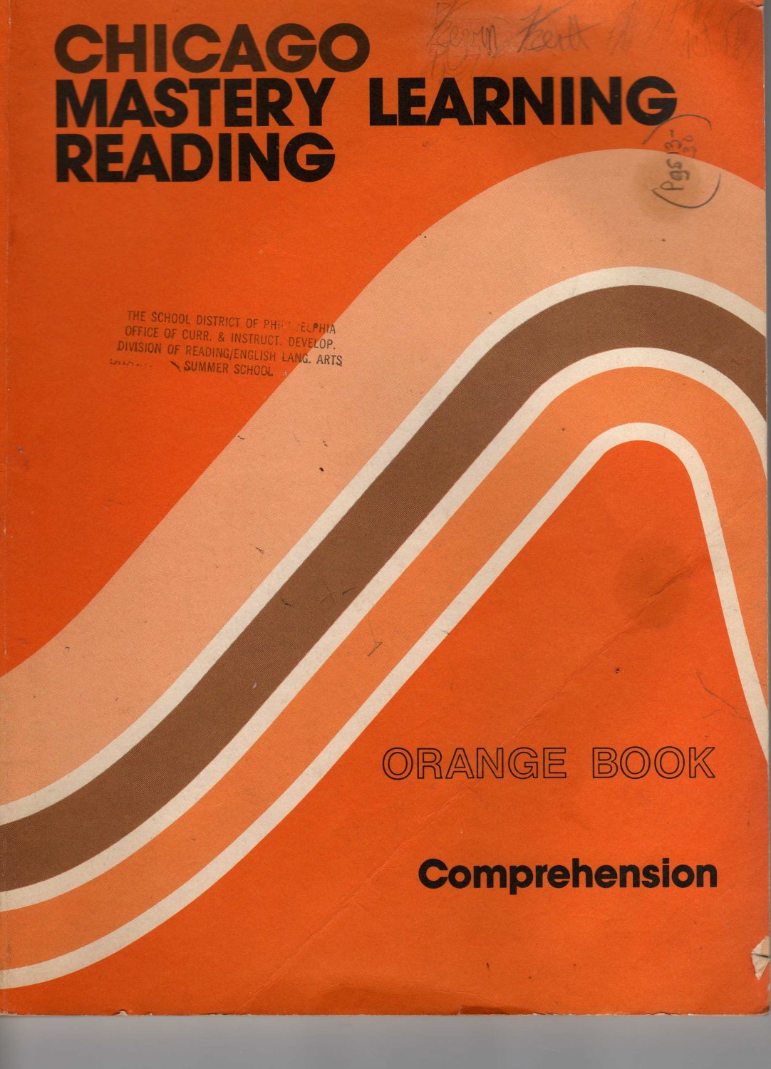 Chicago Mastery Learning Reading Orange Book Comprehension 2nd Edition (Paperback 1982)