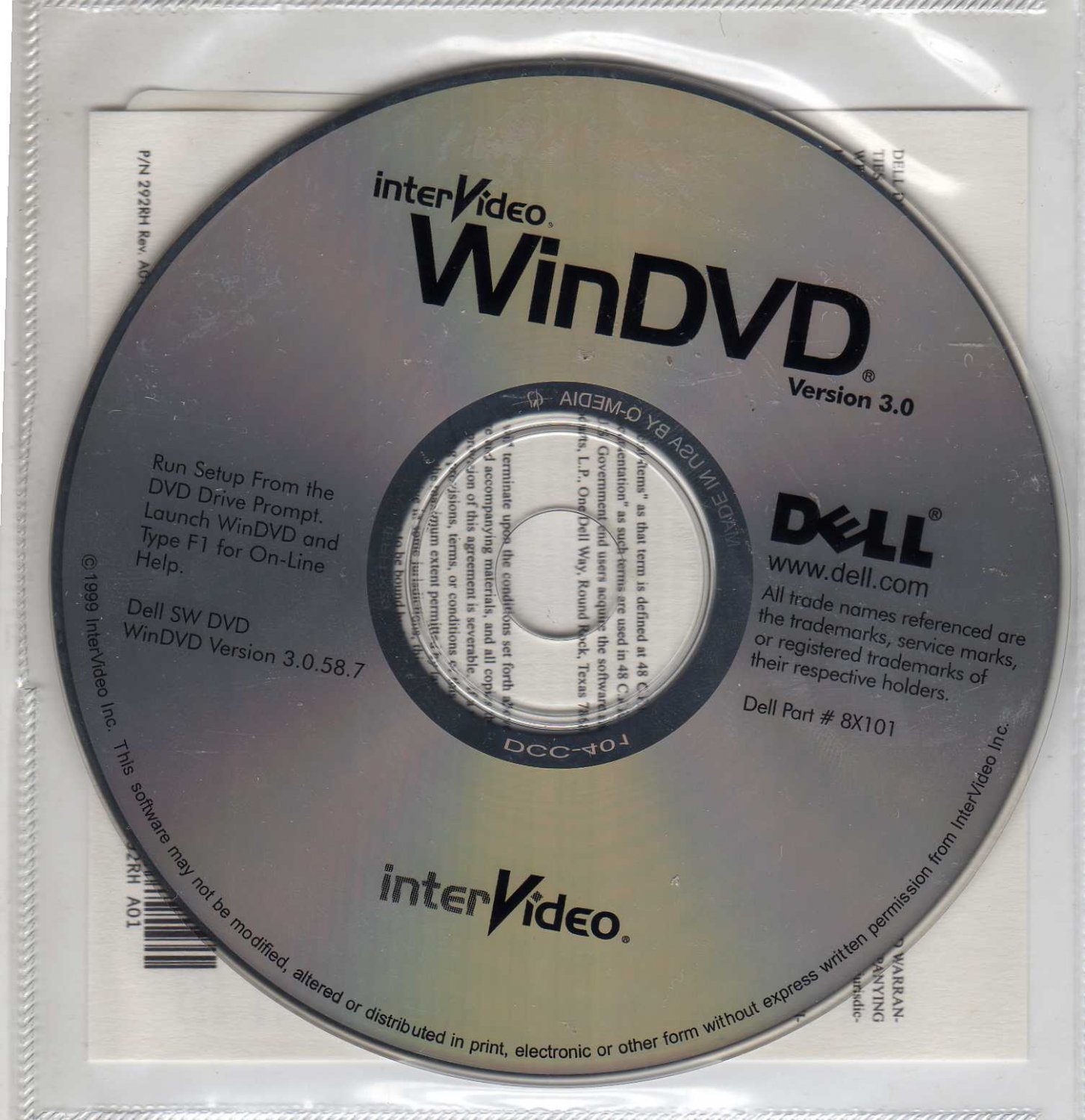 WinDVD InterVideo Version 3.0 by Dell