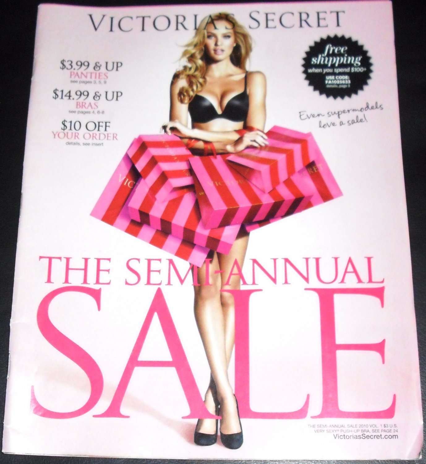 Victoria's Secret Catalog SemiAnnual Sale 2010 Vol. 1 Candice