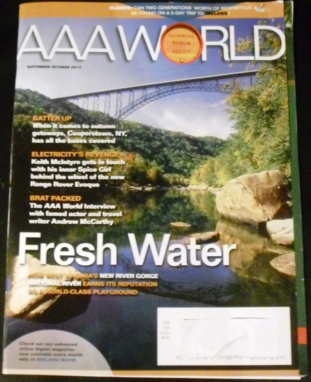 AAA World Magazine September/October 2012 Fresh Water