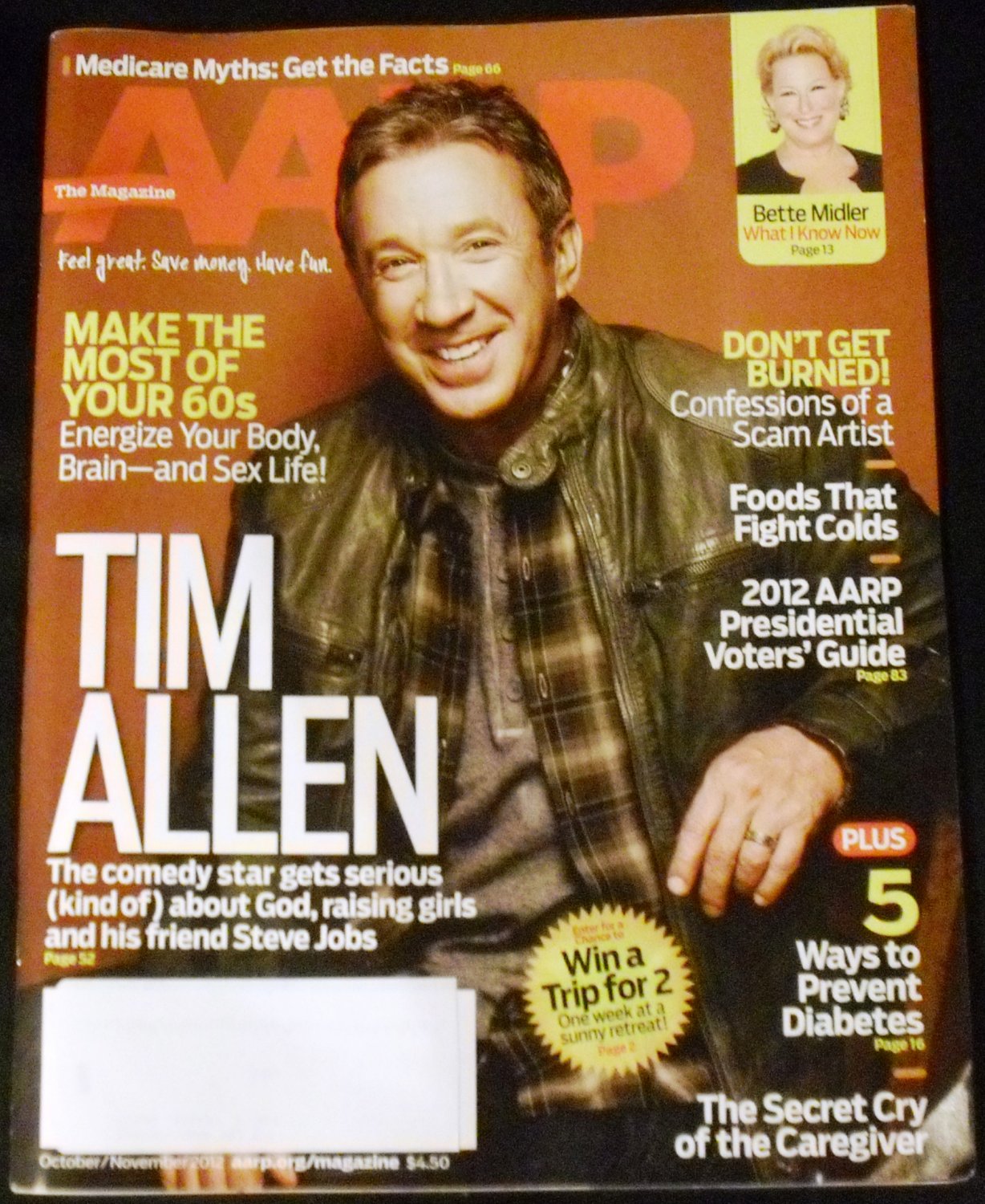 AARP October/November 2012 (Tim Allen)