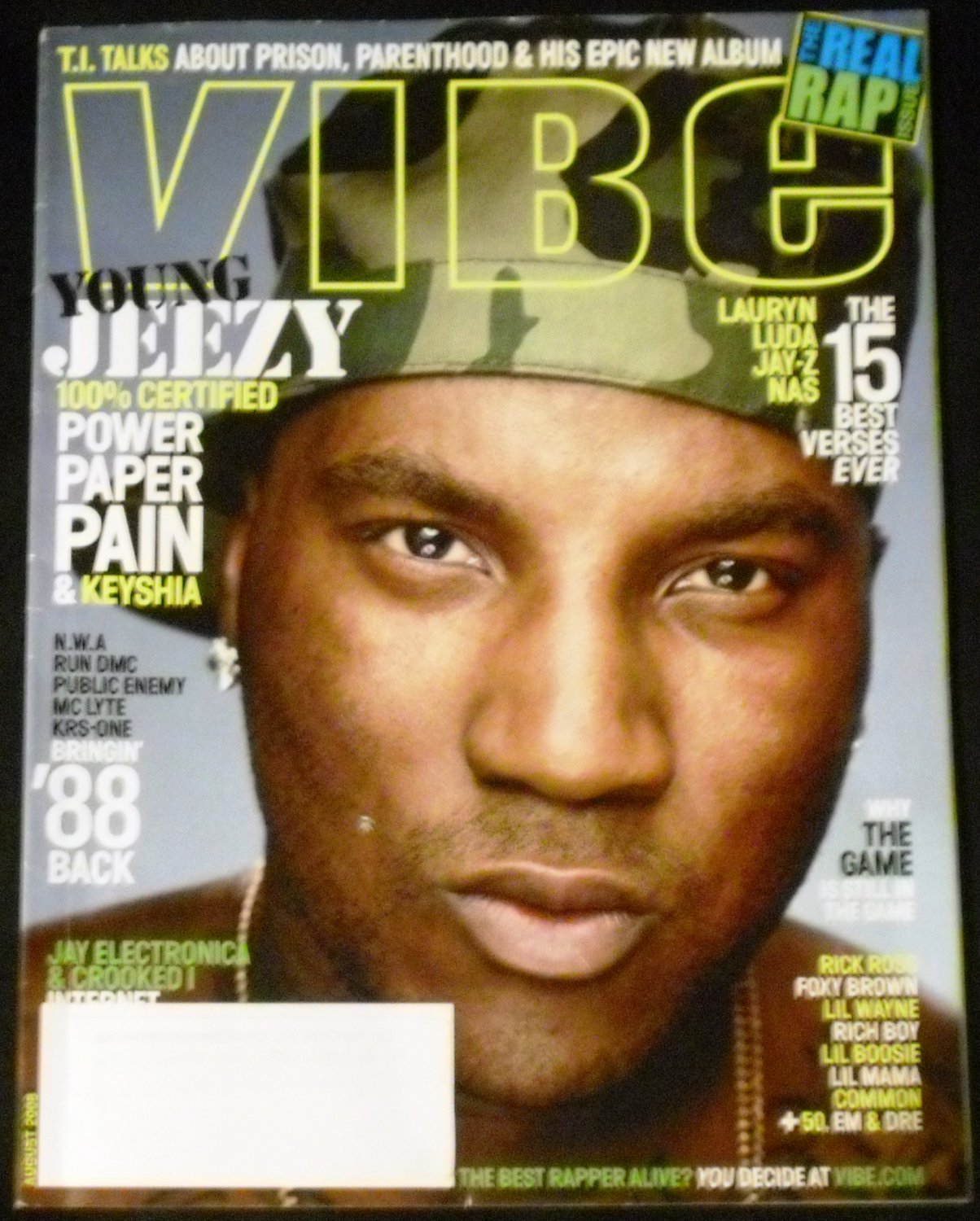 Vibe Magazine August 2008 Issue: Young Jeezy