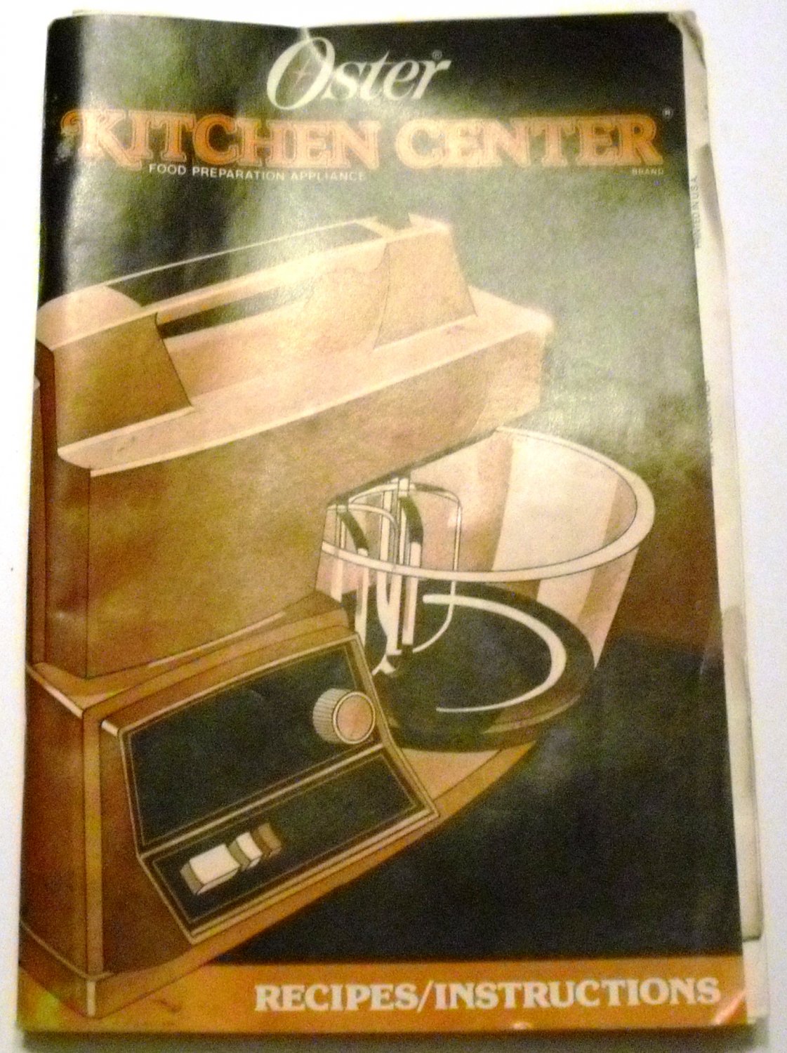 Oster Kitchen Center Food Preparation Appliance Recipes/Instructions
