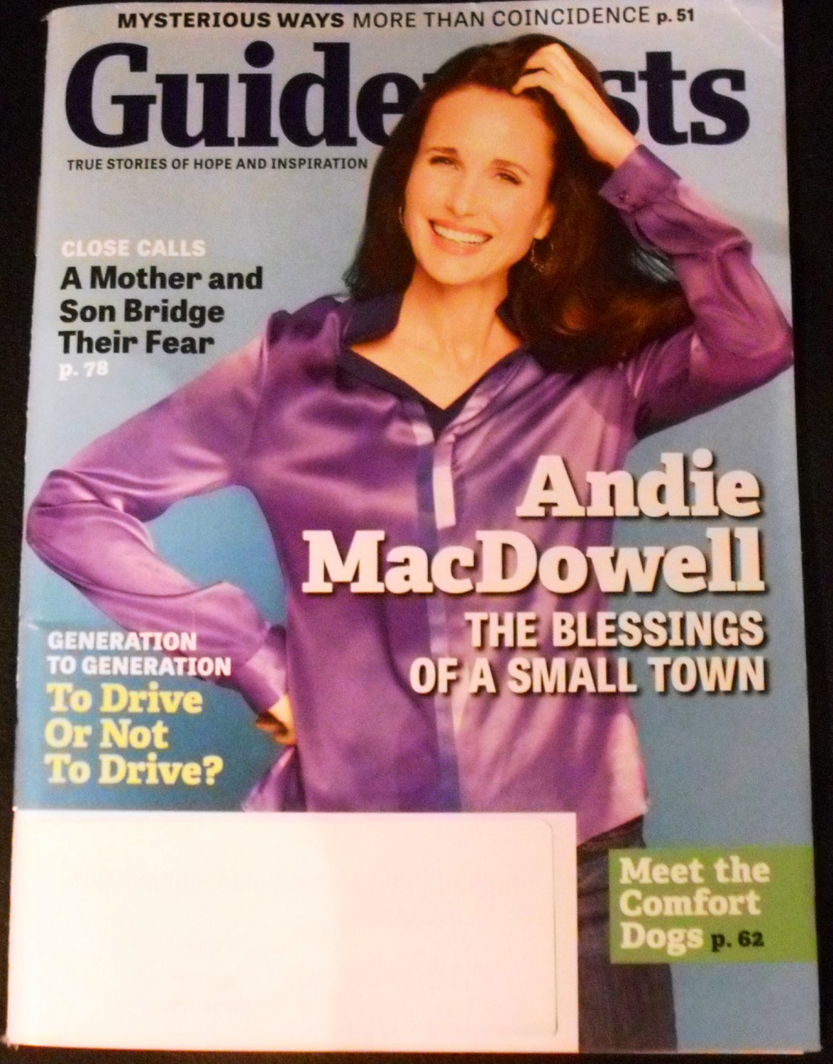 Guideposts Magazine May 2013, Vol. 68 - Issue 3 - Andie MacDowell