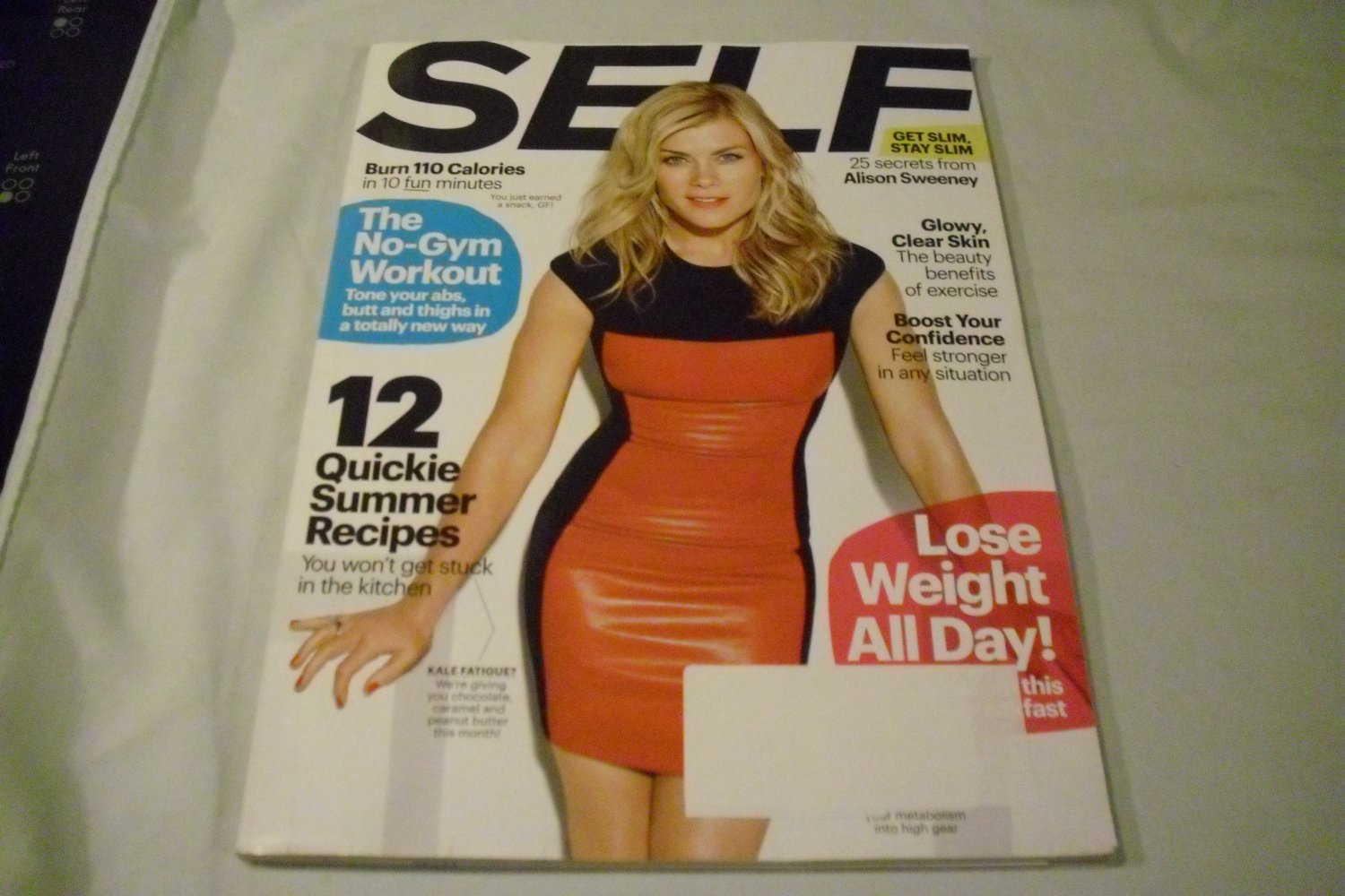 Self Magazine August 2013 - Alison Sweeny - No-Gym workout