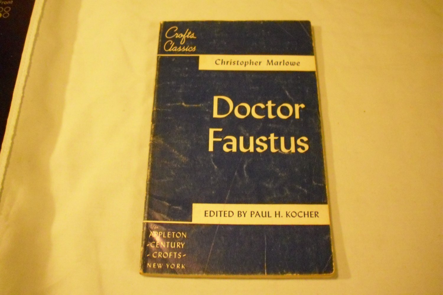 Doctor Faustus by Christopher; Kocher, Paul H. (editor) Marlowe (1950)