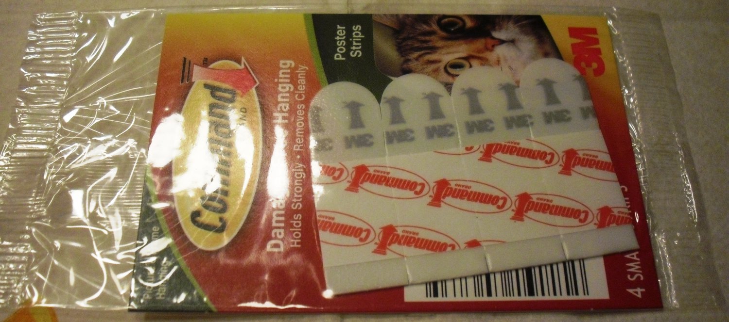 Command Brand 4 Poster Strips, sample size