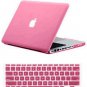 Pink Hard Cover Crystal case for Macbook AIR 11" & Keypad skin