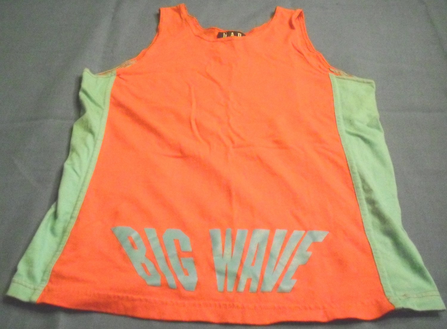 Gap Kids Big Wave logo Tank (Size M) Pink and Turquoise
