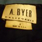 A. Byer California Brand Womens Size Small Black Top Shirt Sheer Sequins