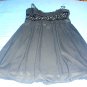 Black Party Cocktail Dress Rhinestones Trixxi Clothing Co. Sz. Small -