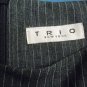 Trio New York Blue Short sleeve Pinstripe Dress- Work, professional, career