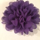 Chiffon Flower - purple - DIY, Craft, bow, headband