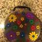 Round Tin Purse Floral design